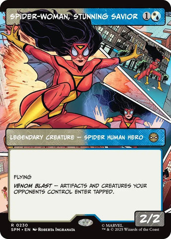 Image for Spider-Woman, Stunning Savior (Borderless) (230) (Marvel's Spider-Man) - Magic: The Gathering