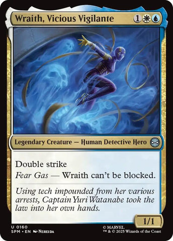 Image for Wraith, Vicious Vigilante (160) (Marvel's Spider-Man) - Magic: The Gathering