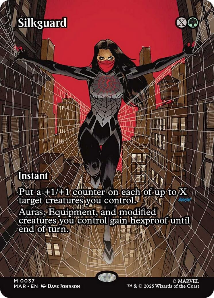 Image for Silkguard (Borderless) (37) (Marvel Eternal-Legal) - Magic: The Gathering
