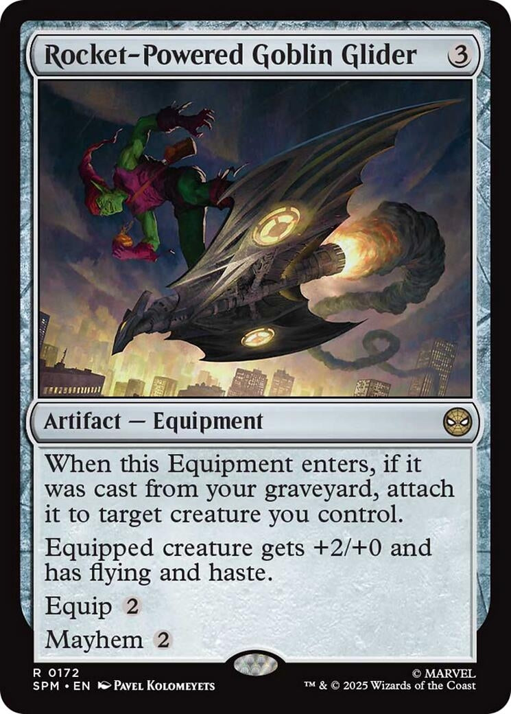 Image for Rocket-Powered Goblin Glider (172) (Marvel's Spider-Man) - Magic: The Gathering