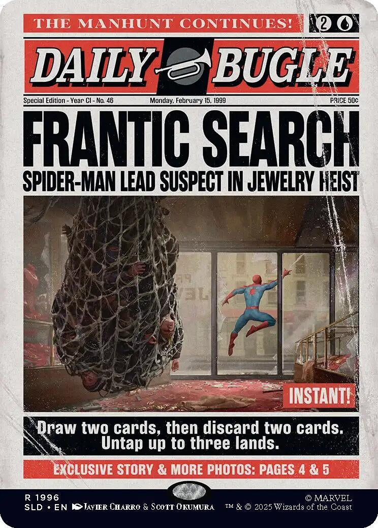 Image for Frantic Search (1996) (1996) (Secret Lair Drop Series) - Magic: The Gathering