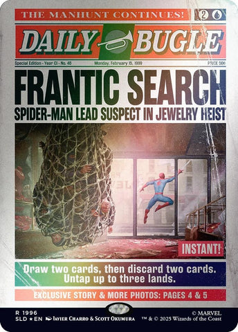 Image for Frantic Search (1996) (Rainbow Foil) (1996) (Secret Lair Drop Series) - Magic: The Gathering