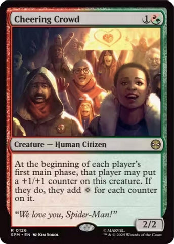 Image for Cheering Crowd (126) (Marvel's Spider-Man) - Magic: The Gathering