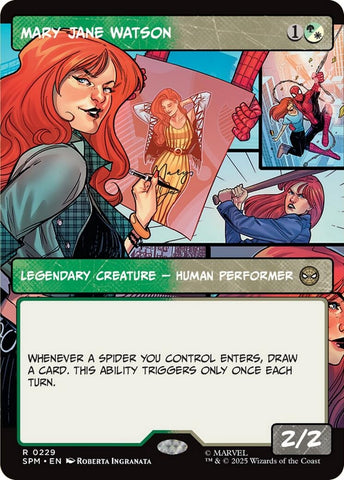 Image for Mary Jane Watson (Borderless) (229) (Marvel's Spider-Man) - Magic: The Gathering