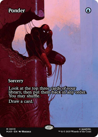 Image for Ponder (Borderless) (13) (Marvel Eternal-Legal) - Magic: The Gathering