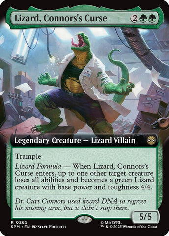 Image for Lizard, Connors's Curse (Extended Art) (265) (Marvel's Spider-Man) - Magic: The Gathering