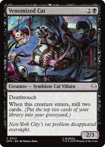 Image for Venomized Cat (72) (Marvel's Spider-Man) - Magic: The Gathering