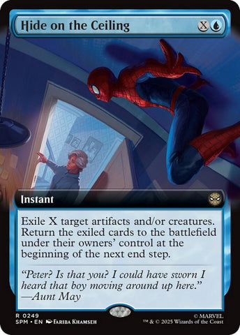 Image for Hide on the Ceiling (Extended Art) (249) (Marvel's Spider-Man) - Magic: The Gathering