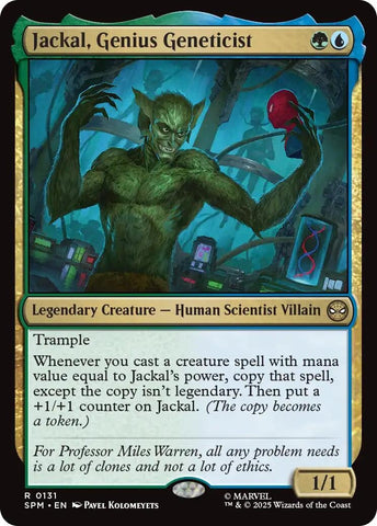 Image for Jackal, Genius Geneticist (131) (Marvel's Spider-Man) - Magic: The Gathering