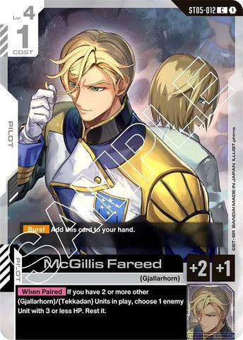 Image for McGillis Fareed (ST05-012) (Starter Deck 05: Iron Bloom) - Gundam Card Game