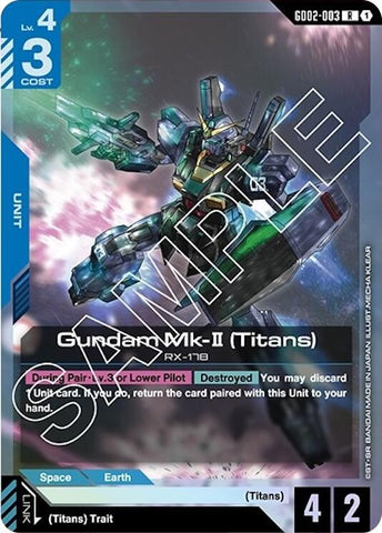 Image for Gundam Mk-II (Titans) (GD02-003) (Dual Impact) - Gundam Card Game