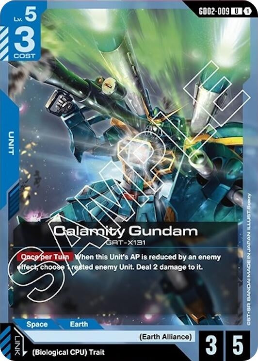 Image for Calamity Gundam (GD02-009) (Dual Impact) - Gundam Card Game