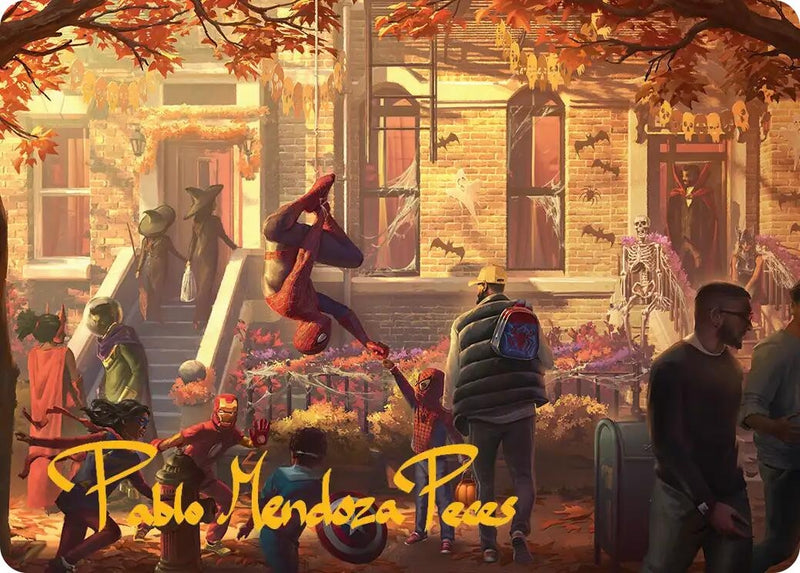 Friendly Neighborhood Art Card (Gold-Stamped Signature) (2) (Art Series: Marvel's Spider-Man)