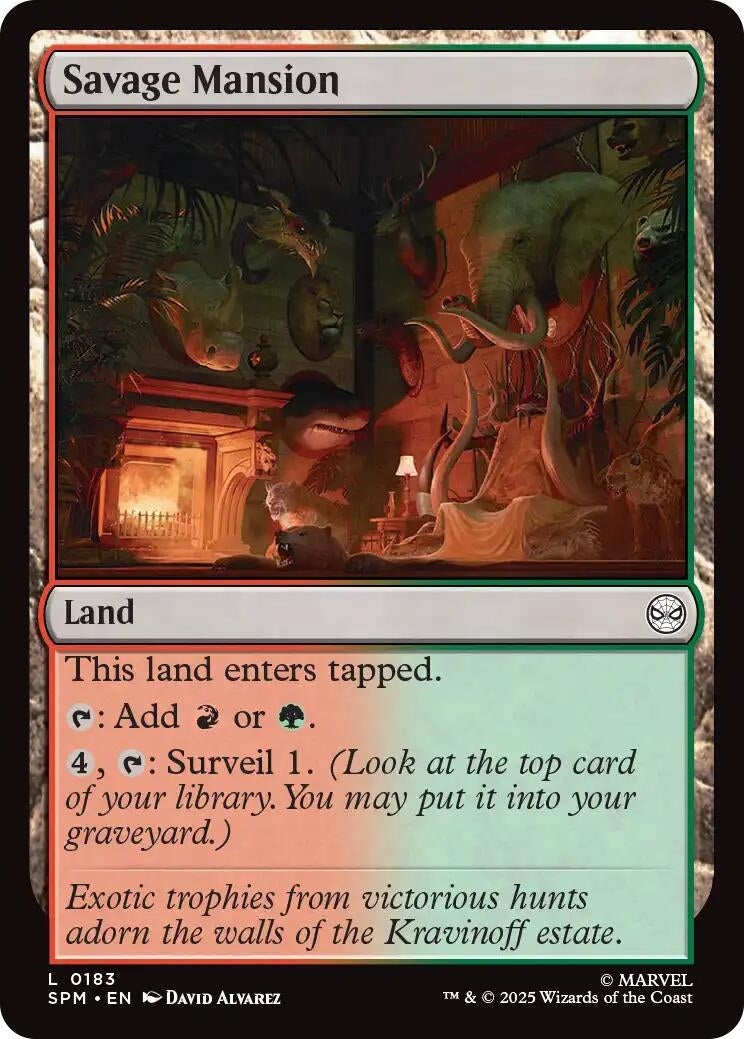 Image for Savage Mansion (183) (Marvel's Spider-Man) - Magic: The Gathering