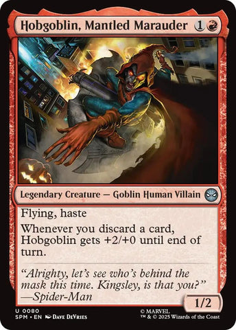 Image for Hobgoblin, Mantled Marauder (80) (Marvel's Spider-Man) - Magic: The Gathering