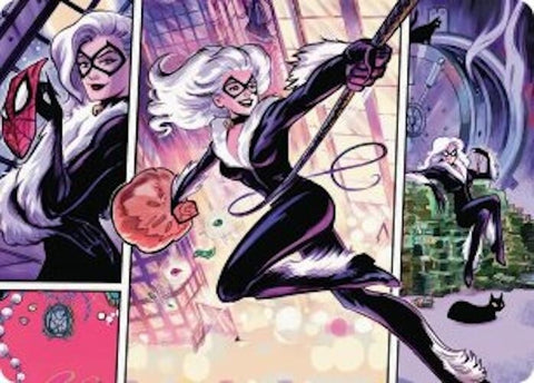 Image for Black Cat, Cunning Thief Art Card (44) (Art Series: Marvel's Spider-Man) - Magic: The Gathering