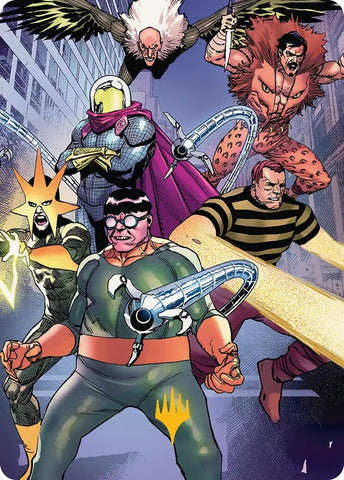 Image for Behold the Sinister Six! Art Card (45/54) (Gold-Stamped Planeswalker Symbol) (45) (Art Series: Marvel's Spider-Man) - Magic: The Gathering