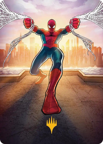 Image for Amazing Spider-Man Art Card (36/54) (Gold-Stamped Planeswalker Symbol) (36) (Art Series: Marvel's Spider-Man) - Magic: The Gathering