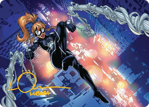 Image for Arana, Heart of the Spider Art Card (Gold-Stamped Signature) (37) (Art Series: Marvel's Spider-Man) - Magic: The Gathering