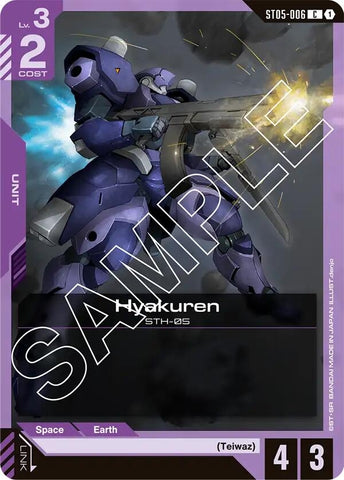 Image for Hyakuren (ST05-006) (Starter Deck 05: Iron Bloom) - Gundam Card Game
