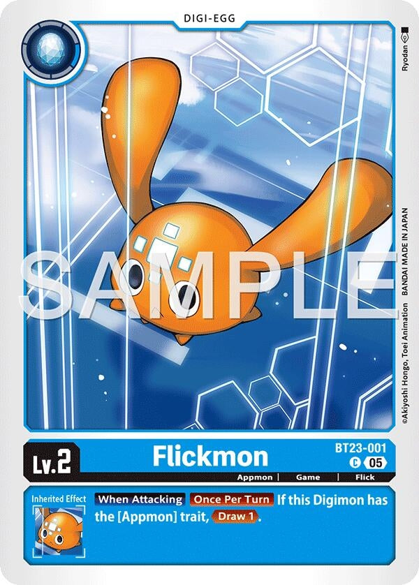 Image for Flickmon (BT23-001 C) - Digimon Card Game