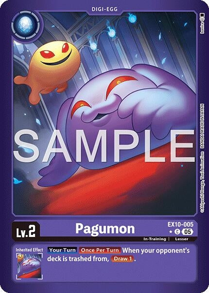 Image for Pagumon (Limited Foil) (EX10-005 C) - Digimon Card Game