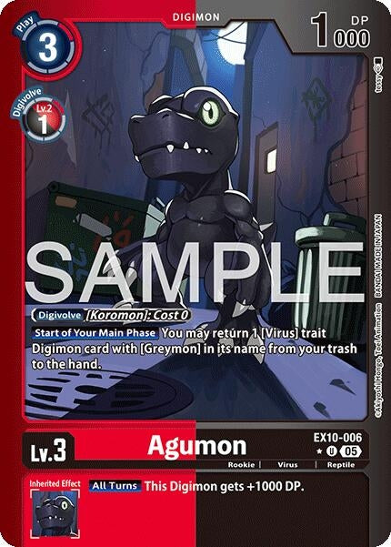 Image for Agumon (Limited Foil) (EX10-006 U) - Digimon Card Game