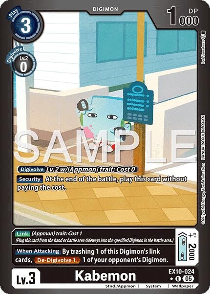 Image for Kabemon (Limited Foil) (EX10-024 U) - Digimon Card Game