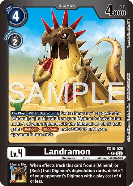 Image for Landramon (Limited Foil) (EX10-028 C) - Digimon Card Game