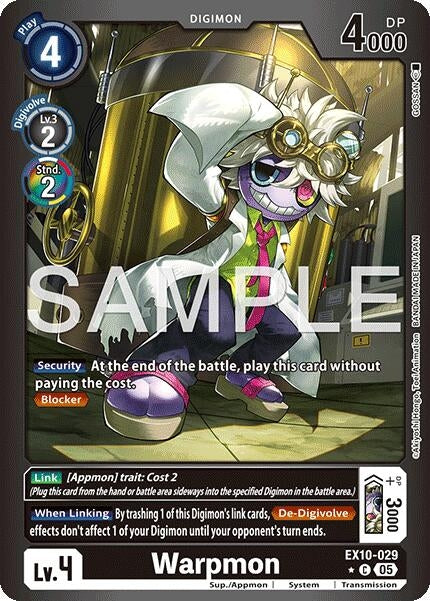 Image for Warpmon (Limited Foil) (EX10-029 C) - Digimon Card Game