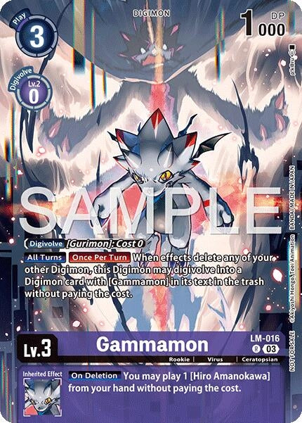 Image for Gammamon (Sinister Order Legend Pack) (LM-016 R) - Digimon Card Game