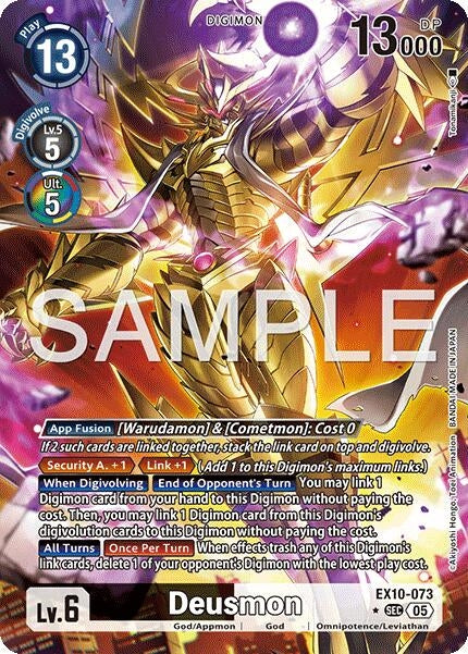 Image for Deusmon (Alternate Art) (EX10-073 SEC) - Digimon Card Game