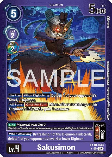 Image for Sakusimon (Limited Foil) (EX10-043 C) - Digimon Card Game