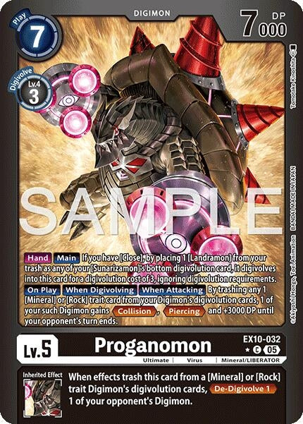 Image for Proganomon (Limited Foil) (EX10-032 C) - Digimon Card Game