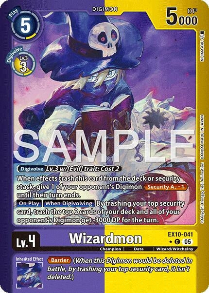 Image for Wizardmon (Limited Foil) (EX10-041 C) - Digimon Card Game