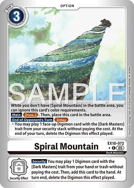 Image for Spiral Mountain (Limited Foil) (EX10-072 C) - Digimon Card Game