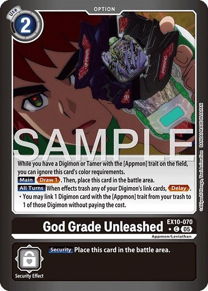 Image for God Grade Unleashed (Limited Foil) (EX10-070 C) - Digimon Card Game