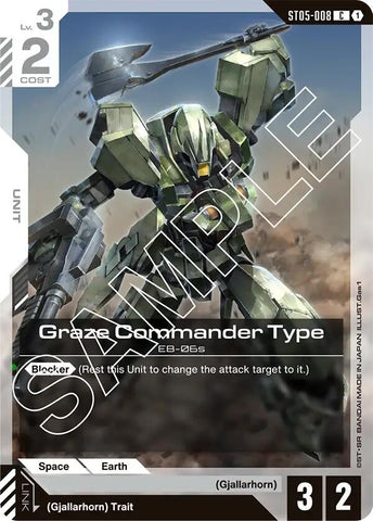 Image for Graze Commander Type (ST05-008) (Starter Deck 05: Iron Bloom) - Gundam Card Game
