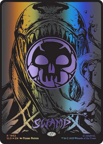 Image for Swamp (1952) (Raised Foil) (1952) (Secret Lair Drop Series) - Magic: The Gathering