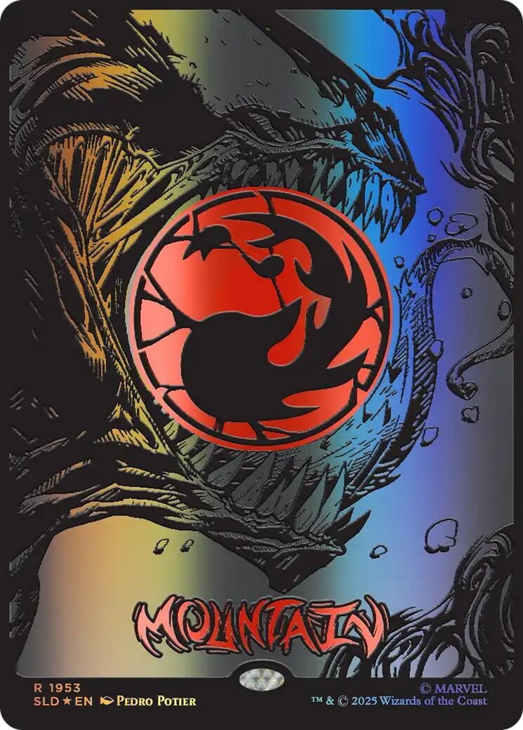 Image for Mountain (1953) (Raised Foil) (1953) (Secret Lair Drop Series) - Magic: The Gathering