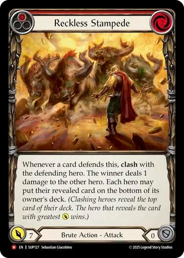 Image for Reckless Stampede (SUP127) - Flesh and Blood TCG