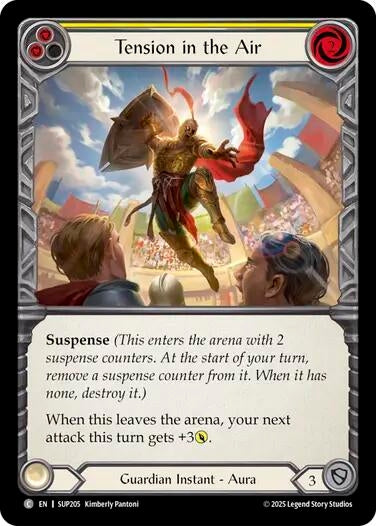 Image for Tension in the Air (Yellow) (SUP205) - Flesh and Blood TCG