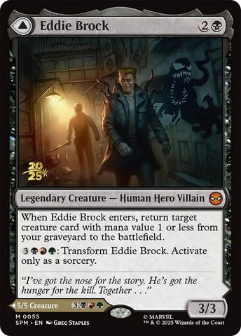 Image for Eddie Brock (55) (Prerelease Cards) - Magic: The Gathering