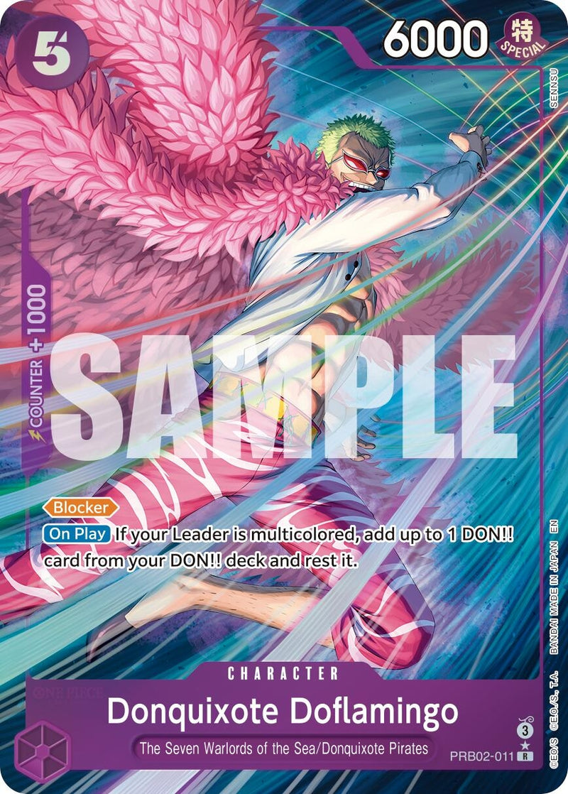 Image for Donquixote Doflamingo (Alternate Art) (PRB02-011) (Premium Booster -The Best- Vol. 2) - One Piece Card Game