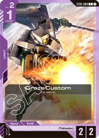 Image for Graze Custom (ST05-004) (Starter Deck 05: Iron Bloom) - Gundam Card Game