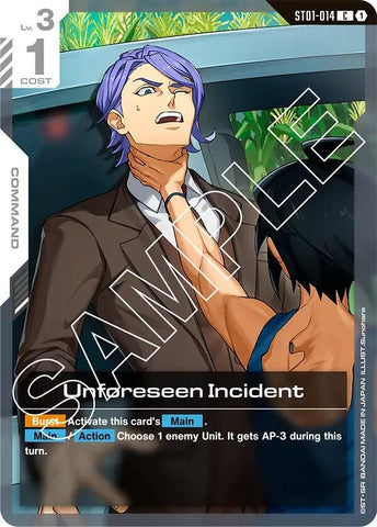 Image for Unforeseen Incident (ST01-014) (Starter Deck 05: Iron Bloom) - Gundam Card Game