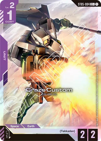 Image for Graze Custom (C+) (ST05-004) (Starter Deck 05: Iron Bloom) - Gundam Card Game