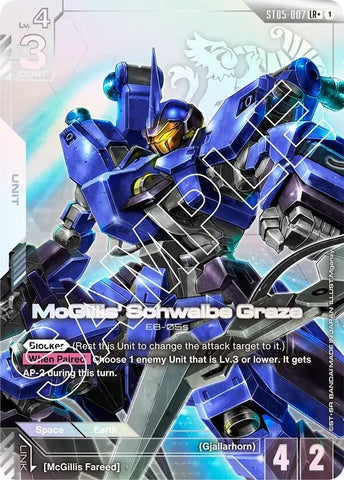 Image for McGillis' Schwalbe Graze (LR+) (ST05-007) (Starter Deck 05: Iron Bloom) - Gundam Card Game