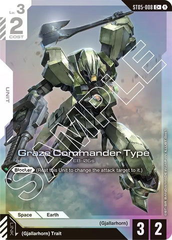 Image for Graze Commander Type (C+) (ST05-008) (Starter Deck 05: Iron Bloom) - Gundam Card Game