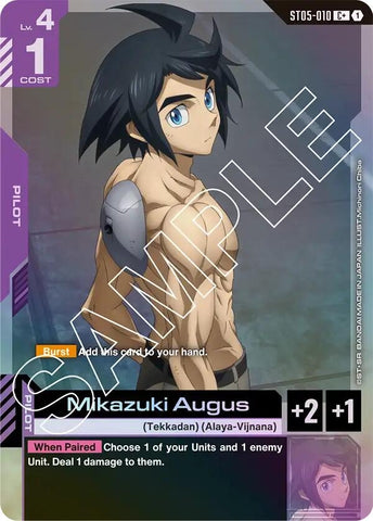 Image for Mikazuki Augus (C+) (ST05-010) (Starter Deck 05: Iron Bloom) - Gundam Card Game